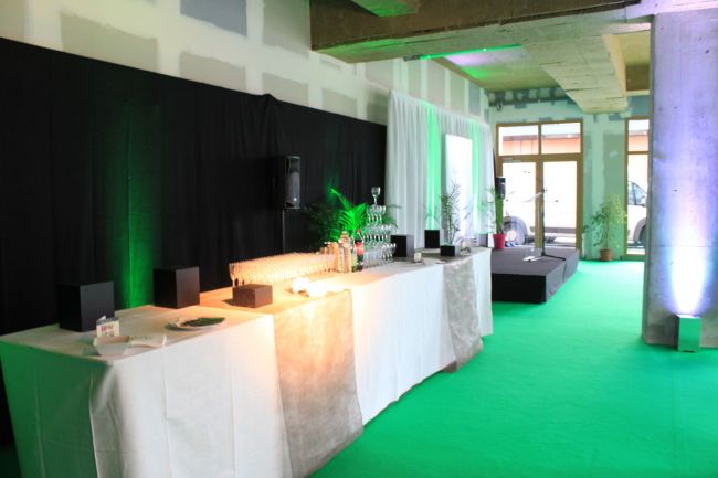 Aménagement et décoration de la case commerciale pour l'inauguration a Rouen